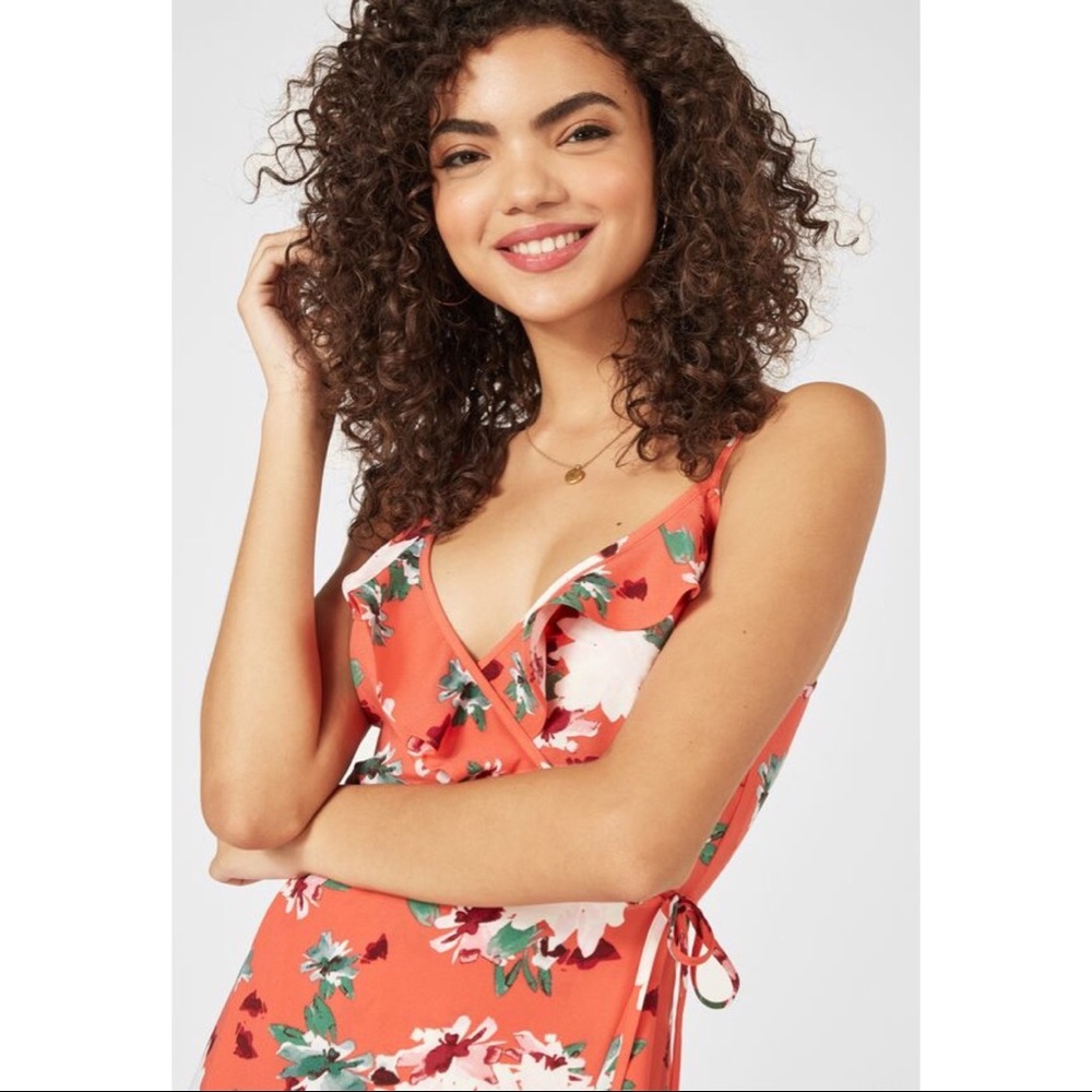 JUSTFAB - Ruffle Wrap Maxi Dress - BRAND NEW - Picture 4 of 7
